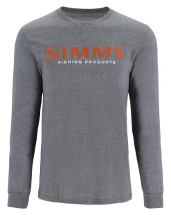 Hot Men's Simms Logo LS Shirt Long Sleeves