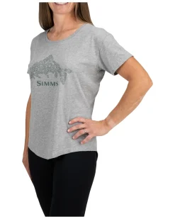 Sale Women's Floral Trout T-Shirt Women T-Shirts