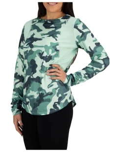 New Women's SolarVent Crew Women Long Sleeves|Sun Hoodies & Shirts